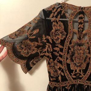 🌈 NWOT Honey Punch Romper Maxi